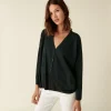 Montagut Buttoned cardigan with pockets in merino wool - Ava