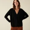 Montagut Buttoned cardigan with pockets in merino wool - Ava