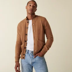 Montagut Buttoned cashmere cardigan with pockets - Erwan