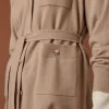 Montagut Buttoned cashmere jacket with polo collar - Clemence