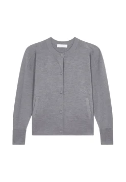 Montagut Buttoned jacket with pockets in merino wool - Gaspard