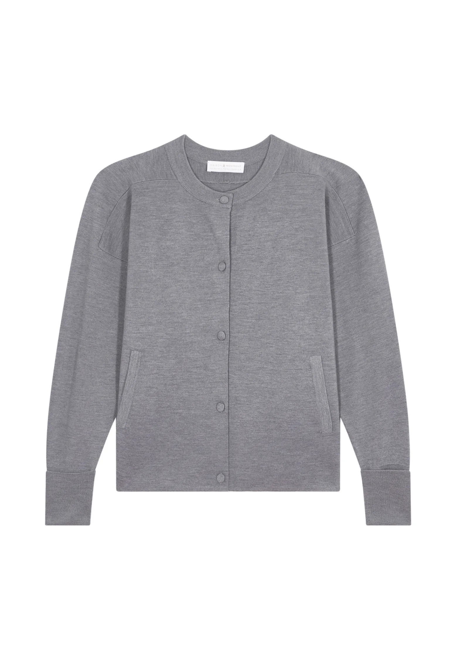 Montagut Buttoned jacket with pockets in merino wool - Gaspard