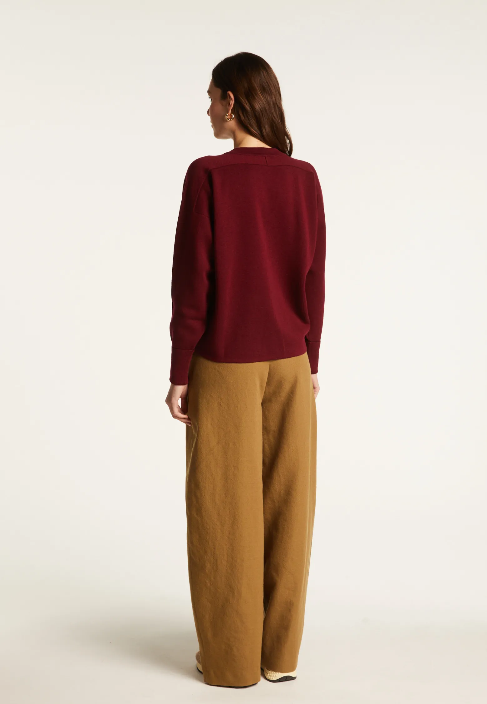 Montagut Buttoned jacket with pockets in merino wool - Gaspard