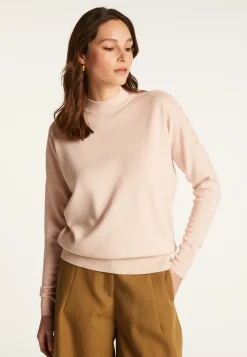 Montagut Buttoned shoulder wool sweater - Gipsy