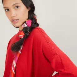 Montagut Buttoned shoulder wool sweater - Gipsy
