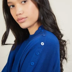 Montagut Buttoned shoulder wool sweater - Gipsy