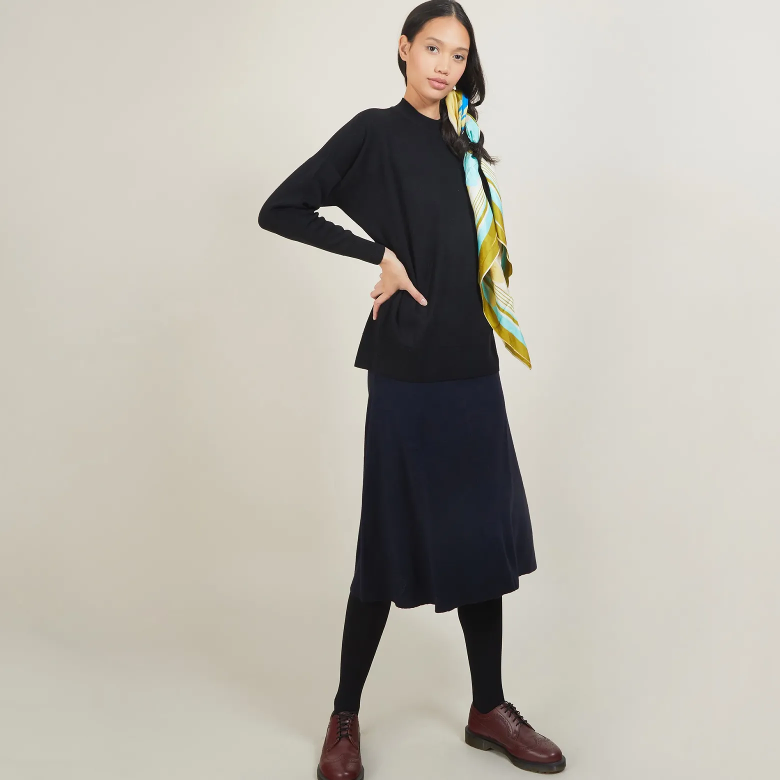 Montagut Buttoned shoulder wool sweater - Gipsy
