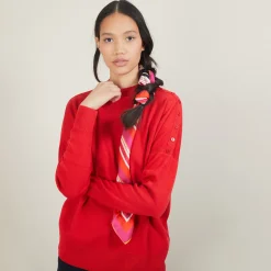 Montagut Buttoned shoulder wool sweater - Gipsy