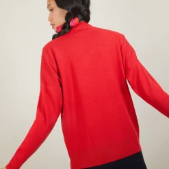 Montagut Buttoned shoulder wool sweater - Gipsy