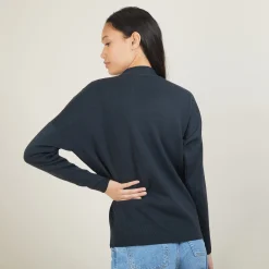 Montagut Buttoned shoulder wool sweater - Gipsy
