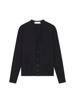 Montagut Buttoned vest with logo in merino wool - Etienne