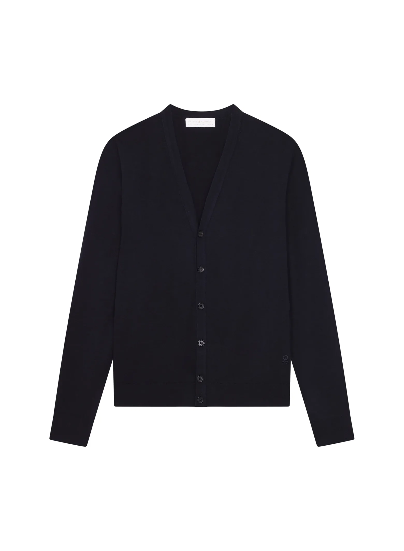 Montagut Buttoned vest with logo in merino wool - Etienne
