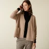 Montagut Buttoned V-neck cardigan with cashmere pockets - Achilla