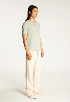 Montagut Button-neck T-shirt - LEONCE