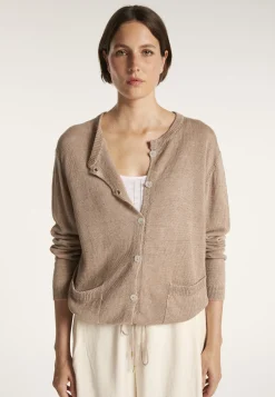 Montagut Button-up linen cardigan - MELLIA