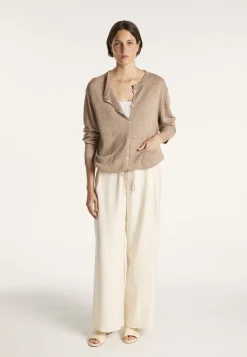Montagut Button-up linen cardigan - MELLIA