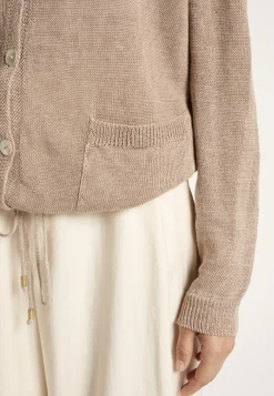 Montagut Button-up linen cardigan - MELLIA