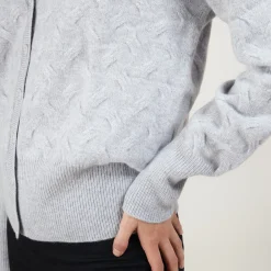 Montagut Cable-knit cashmere cardigan - Fiona