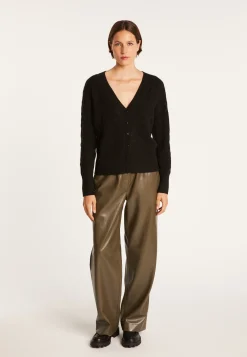 Montagut Cable-knit cashmere cardigan - Fiona