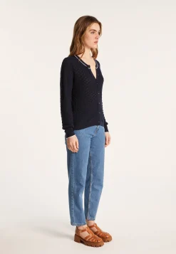 Montagut Cardigan in organic cotton - Lanaelle