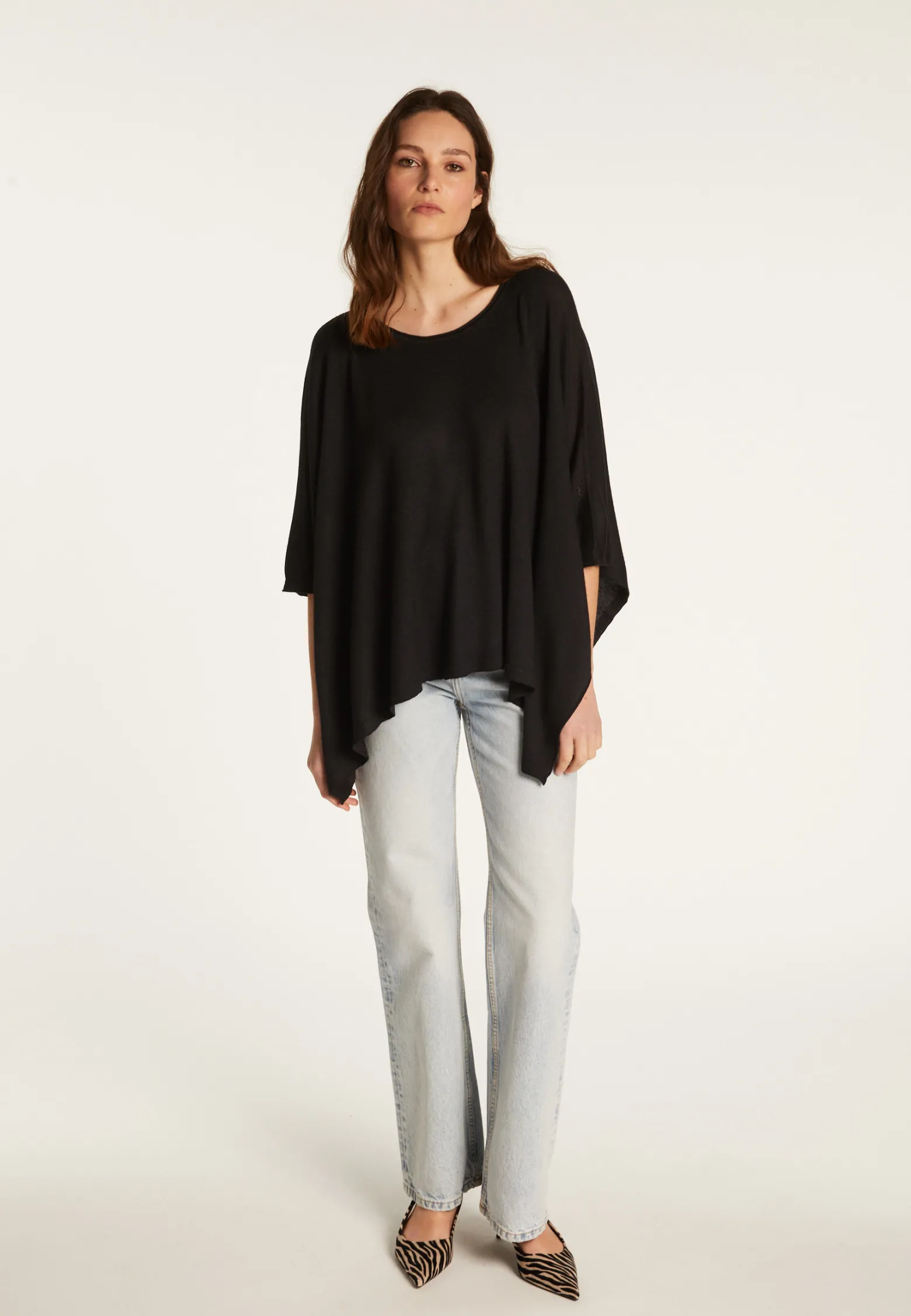 Montagut Cashmere and silk shawl - Half