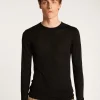 Montagut Cashmere bamboo fiber crew neck sweater - Taffy