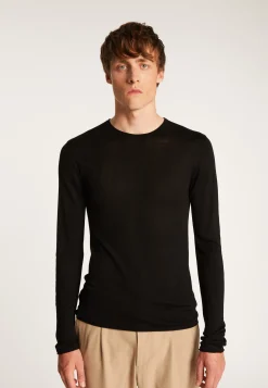 Montagut Cashmere bamboo fiber crew neck sweater - Taffy