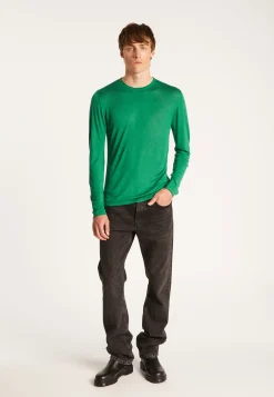 Montagut Cashmere bamboo fiber crew neck sweater - Taffy
