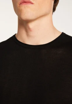 Montagut Cashmere bamboo fiber crew neck sweater - Taffy