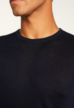 Montagut Cashmere bamboo fiber crew neck sweater - Taffy