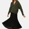 Montagut Cashmere blend cardigan with polo collar - Liza