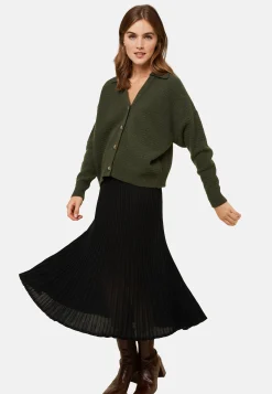 Montagut Cashmere blend cardigan with polo collar - Liza