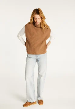 Montagut Cashmere blend sleeveless high-neck sweater - Dalya
