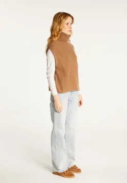 Montagut Cashmere blend sleeveless high-neck sweater - Dalya
