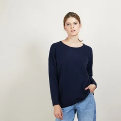 Montagut Cashmere buttoned sweater at the back - Bahia