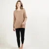 Montagut Cashmere buttoned sweater at the back - Bahia