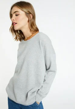 Montagut Cashmere buttoned sweater at the back - Bahia
