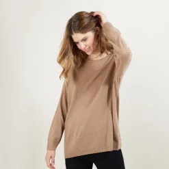 Montagut Cashmere buttoned sweater at the back - Bahia