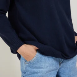 Montagut Cashmere buttoned sweater at the back - Bahia