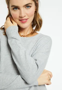 Montagut Cashmere buttoned sweater at the back - Bahia