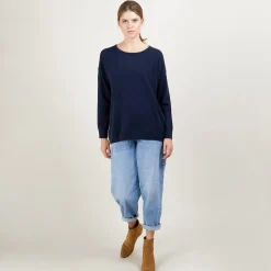 Montagut Cashmere buttoned sweater at the back - Bahia
