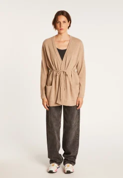 Montagut Cashmere cardigan with pockets - Hazel