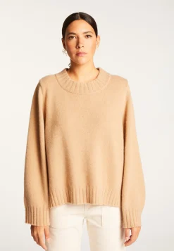 Montagut Cashmere crew neck short sweater - Vicky