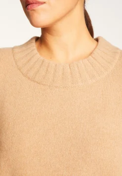 Montagut Cashmere crew neck short sweater - Vicky