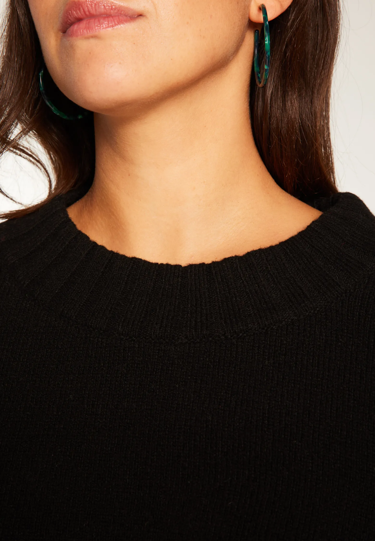 Montagut Cashmere crew neck short sweater - Vicky