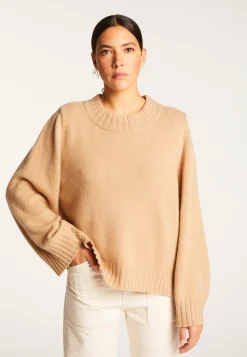 Montagut Cashmere crew neck short sweater - Vicky