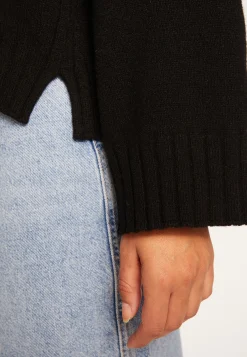 Montagut Cashmere crew neck short sweater - Vicky
