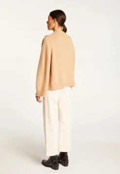 Montagut Cashmere crew neck short sweater - Vicky