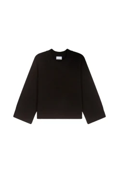 Montagut Cashmere crew neck short sweater - Vicky