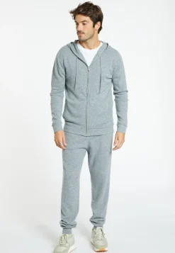 Montagut Cashmere hooded zip cardigan - Emilien